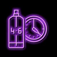 eau de toalett edt kosmetisk neon glöd ikon illustration vektor