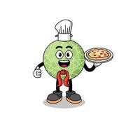 Illustration von Melone Obst wie ein Italienisch Koch vektor