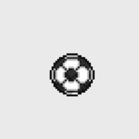 fotboll boll i pixel konst stil vektor