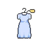 Weiß Kleid mit hängen Etikett im Pixel Kunst Stil vektor