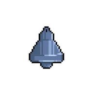 Eisen Glocke im Pixel Kunst Stil vektor