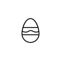 Ostern Ei Symbol mit Gliederung Stil vektor