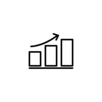 Graph Symbol mit Gliederung Stil vektor