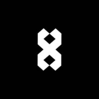 första x brev varumärke logotyp med modern koncepttryck vektor