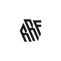 rrf typografi brev monogram logotyp design vektor