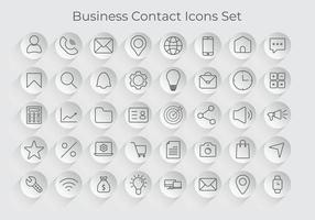 Geschäft Symbol Satz, Netz Symbol Satz, Kontakt Symbol einstellen zum Handy, Mobiltelefon Apps und Webseite vektor