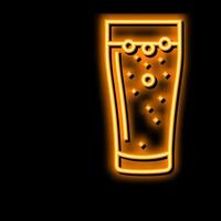 soda dryck dryck neon glöd ikon illustration vektor