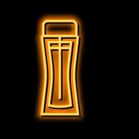 Container Duft Flasche Parfüm Neon- glühen Symbol Illustration vektor