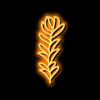 rotala rotundifolia tång neon glöd ikon illustration vektor