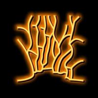 Antilope Schlucht Neon- glühen Symbol Illustration vektor