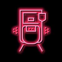 Bewegung Sensor Neon- glühen Symbol Illustration vektor