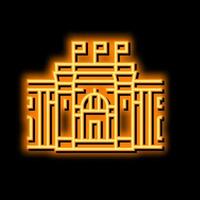 Kairo Museum Neon- glühen Symbol Illustration vektor