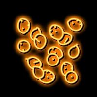 Chia Samen Neon- glühen Symbol Illustration vektor