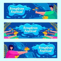 Songkran Festival Banner vektor