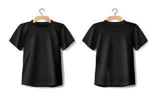 svart t-shirt attrapp för barn vektor