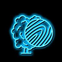 Linde Holz Neon- glühen Symbol Illustration vektor