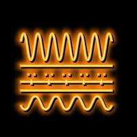 Frequenz Telekommunikation Neon- glühen Symbol Illustration vektor