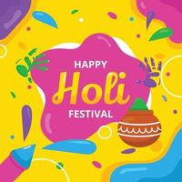 holi festival av färger vektor