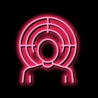 Manie psychologisch Probleme Neon- glühen Symbol Illustration vektor