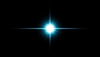 Glühen isoliert blau transparenten Effekt, Linseneffekt, Explosion, Glitzer, Linie, Sonnenblitz, Funken und Sterne. für Illustration Vorlage Kunst Design, Banner für Weihnachten feiern, Magic Flash Energy Ray. vektor