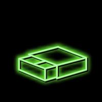 match låda neon glöd ikon illustration vektor