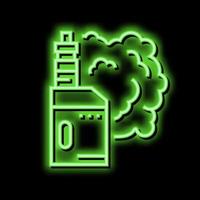 Dampfen Rauch Neon- glühen Symbol Illustration vektor