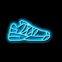 Frauen Tennis Schuh Neon- glühen Symbol Illustration vektor