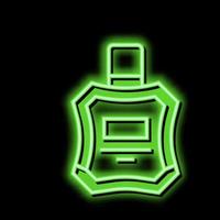 Köln Parfüm nach Rasieren Neon- glühen Symbol Illustration vektor