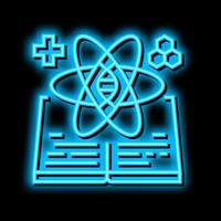 Wissenschaft und Medizin Geschichte Neon- glühen Symbol Illustration vektor