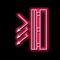 winddicht Schicht Neon- glühen Symbol Illustration vektor