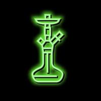 Huka modern Neon- glühen Symbol Illustration vektor