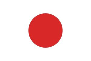 japanisch Flagge. einfach Flagge Vektor. vektor