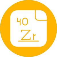 Zirkonium Vektor Symbol