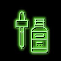 wesentlich Phytotherapie Neon- glühen Symbol Illustration vektor