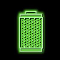 Filter Rauch Neon- glühen Symbol Illustration vektor