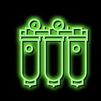 Luft Reinigung System Neon- glühen Symbol Illustration vektor