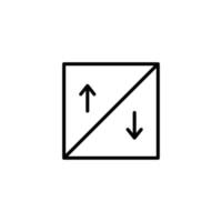Graf ikon med översikt stil vektor