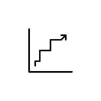 Graph Symbol mit Gliederung Stil vektor