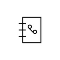 Anruf Symbol mit Gliederung Stil vektor