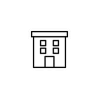 Haus Symbol mit Gliederung Stil vektor