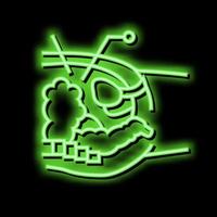 Betrieb Prozess bariatrisch Neon- glühen Symbol Illustration vektor