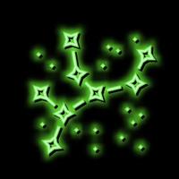 Konstellation astrologisch Neon- glühen Symbol Illustration vektor