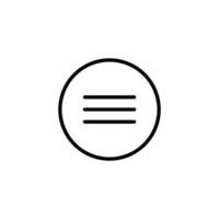 Äquivalent Symbol mit Gliederung Stil vektor