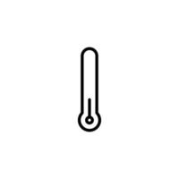 Thermometer Symbol mit Gliederung Stil vektor