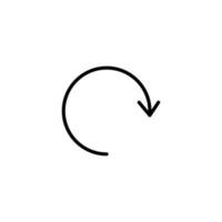 Pfeil Symbol mit Gliederung Stil vektor