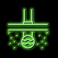 Pipeline von Drainage Neon- glühen Symbol Illustration vektor