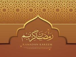 modern lyx och elegant islamic bakgrund för ramadan kareem vektor
