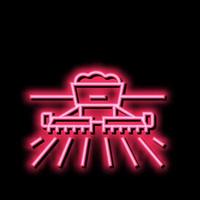 Ernte Ausrüstung Neon- glühen Symbol Illustration vektor