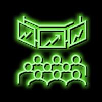 Handel auf Lager Austausch Neon- glühen Symbol Illustration vektor