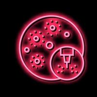 Akne Behandlung Laser- Neon- glühen Symbol Illustration vektor